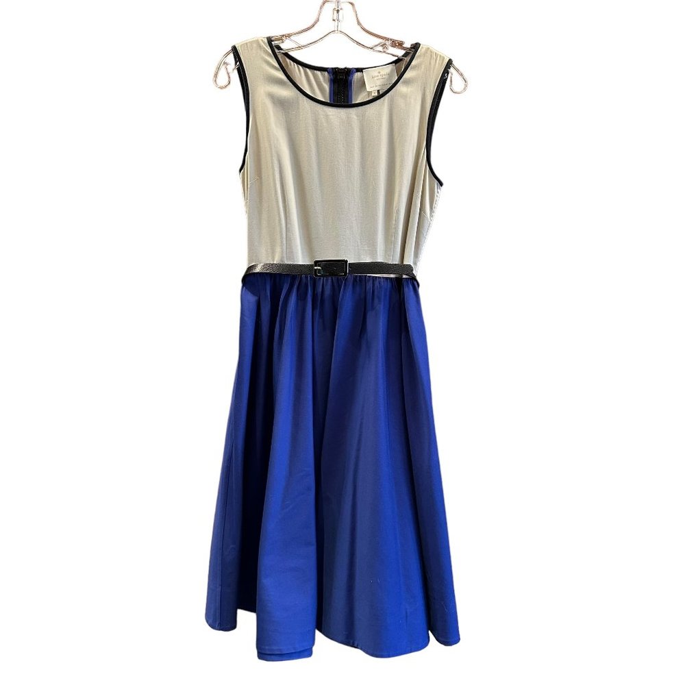 KATE SPADE New York Dee Dress, Paint The Town Royal Blue/Sand, Size 4